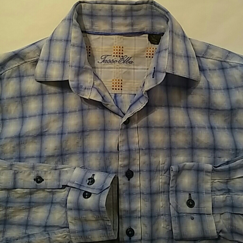 Tasso Elba Men's Small 14-14 1/2 Button Down Shirt